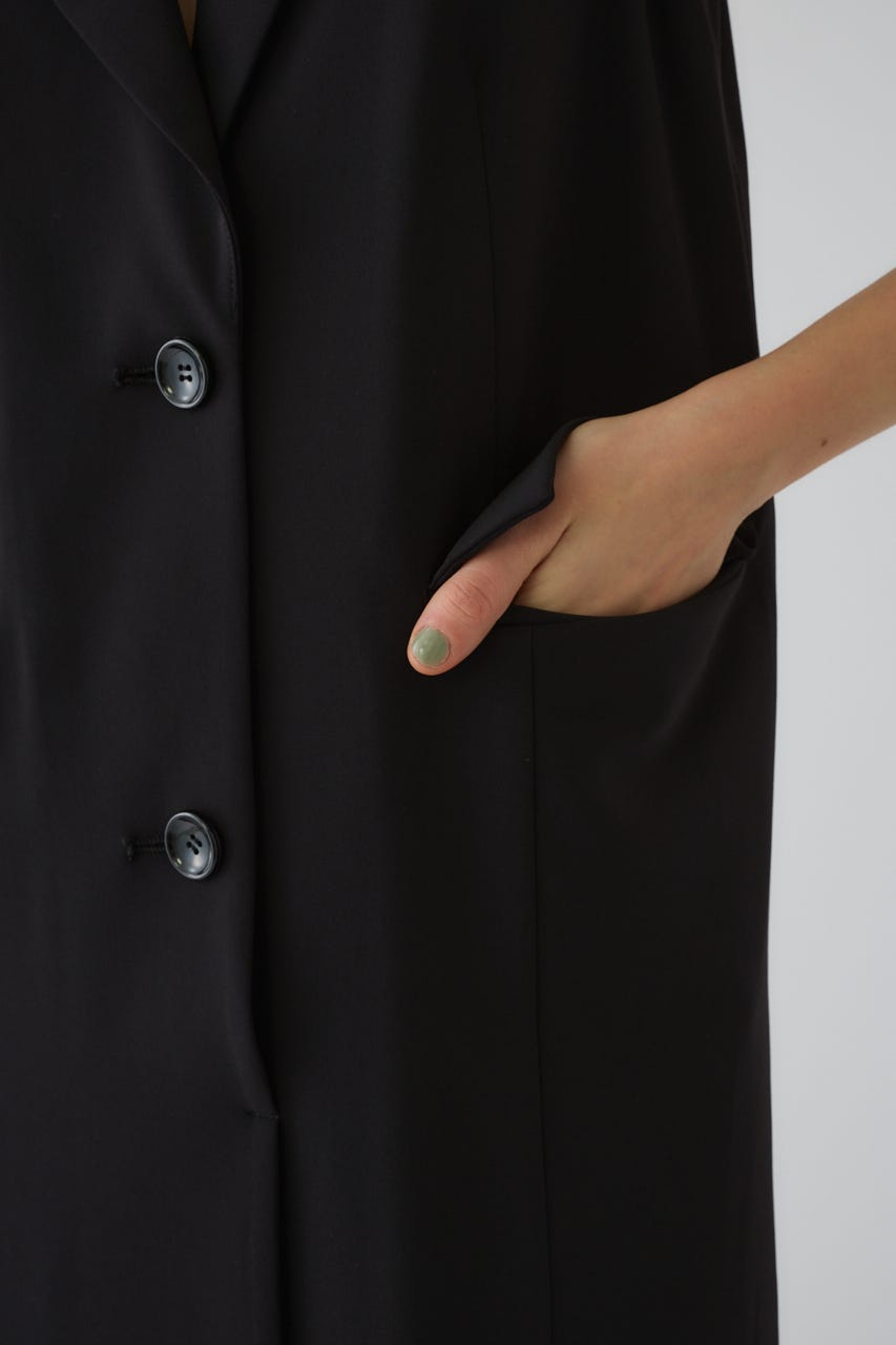 5/1- order start Halter neck tailored dress BLK 36