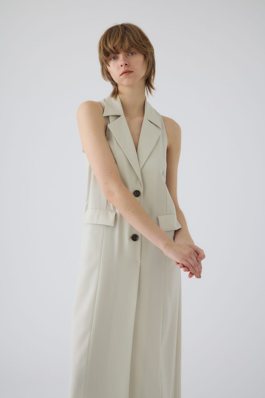 5/1- order start Halter neck tailored dress L/BEG 36