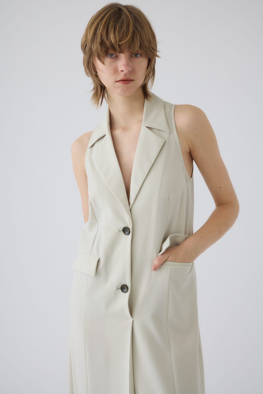 5/1- order start Halter neck tailored dress L/BEG 36