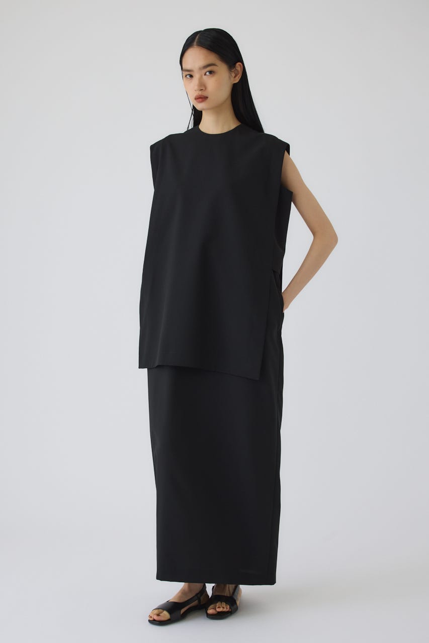 5/13- order start Square layered dress BLK 38