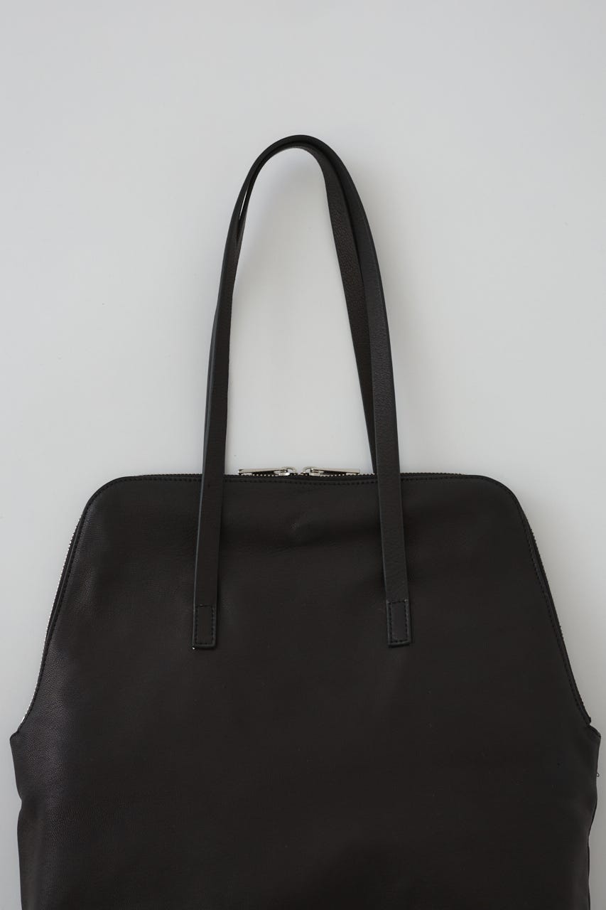 5/1- order start W-zip leather bag BLK FREE