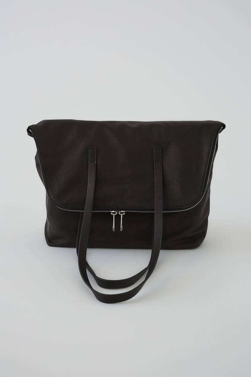 5/1- order start W-zip leather bag BLK FREE