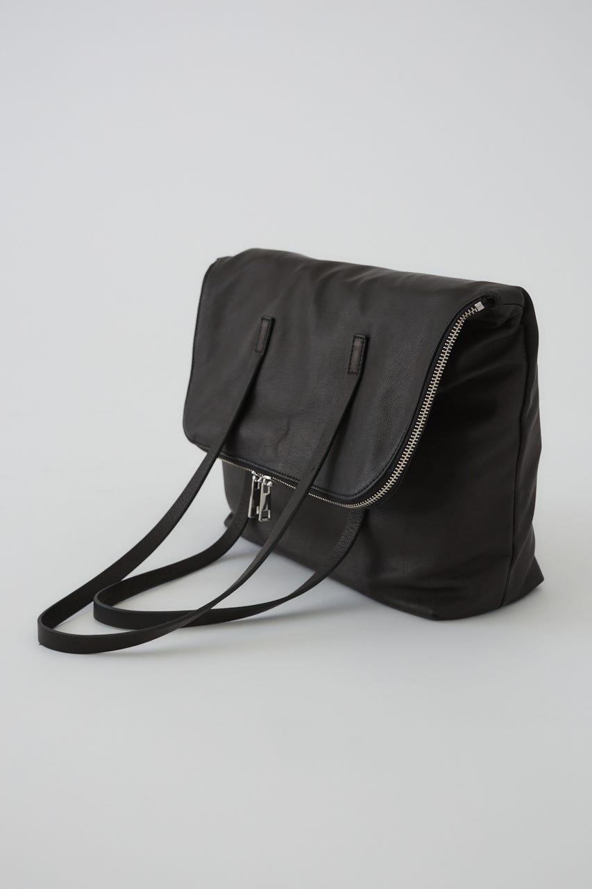 5/1- order start W-zip leather bag BLK FREE
