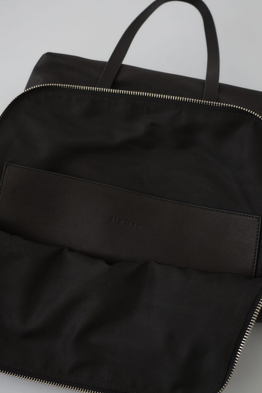 5/1- order start W-zip leather bag BLK FREE