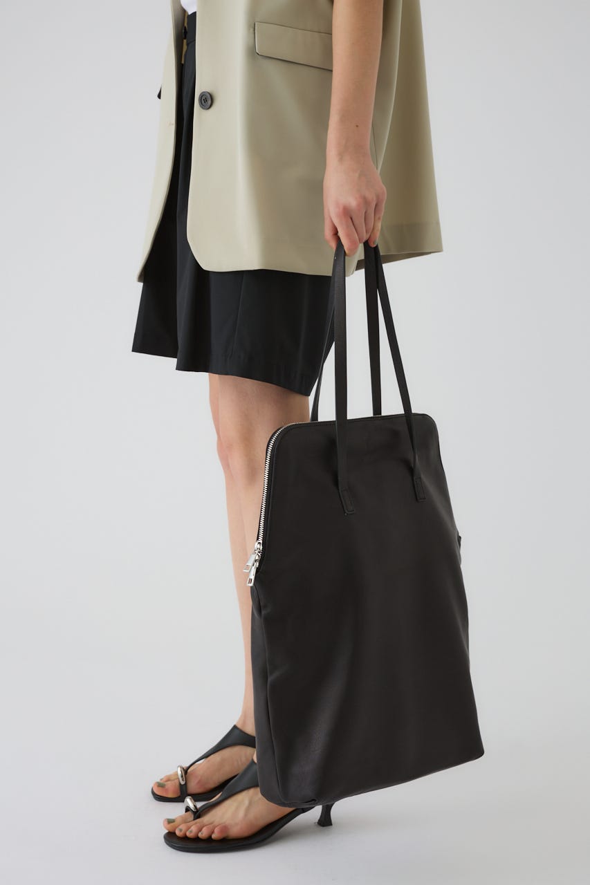 5/1- order start W-zip leather bag BLK FREE