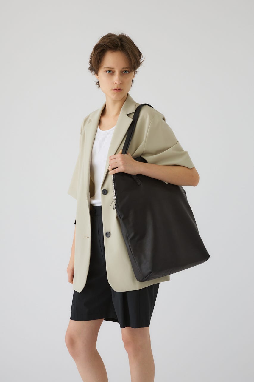 5/1- order start W-zip leather bag BLK FREE