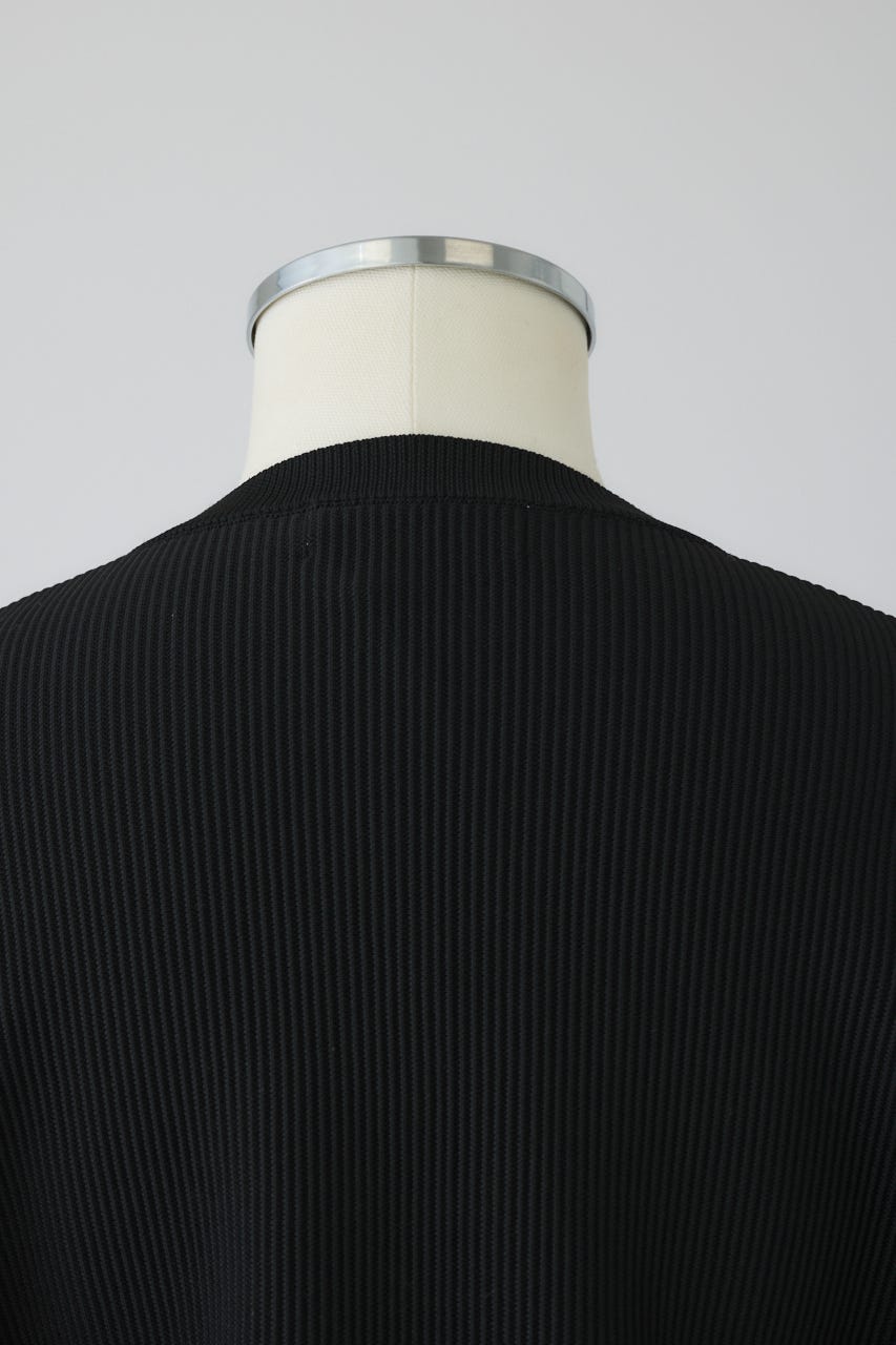 2/4- order start Volume sleeve design knit tops BLK FREE