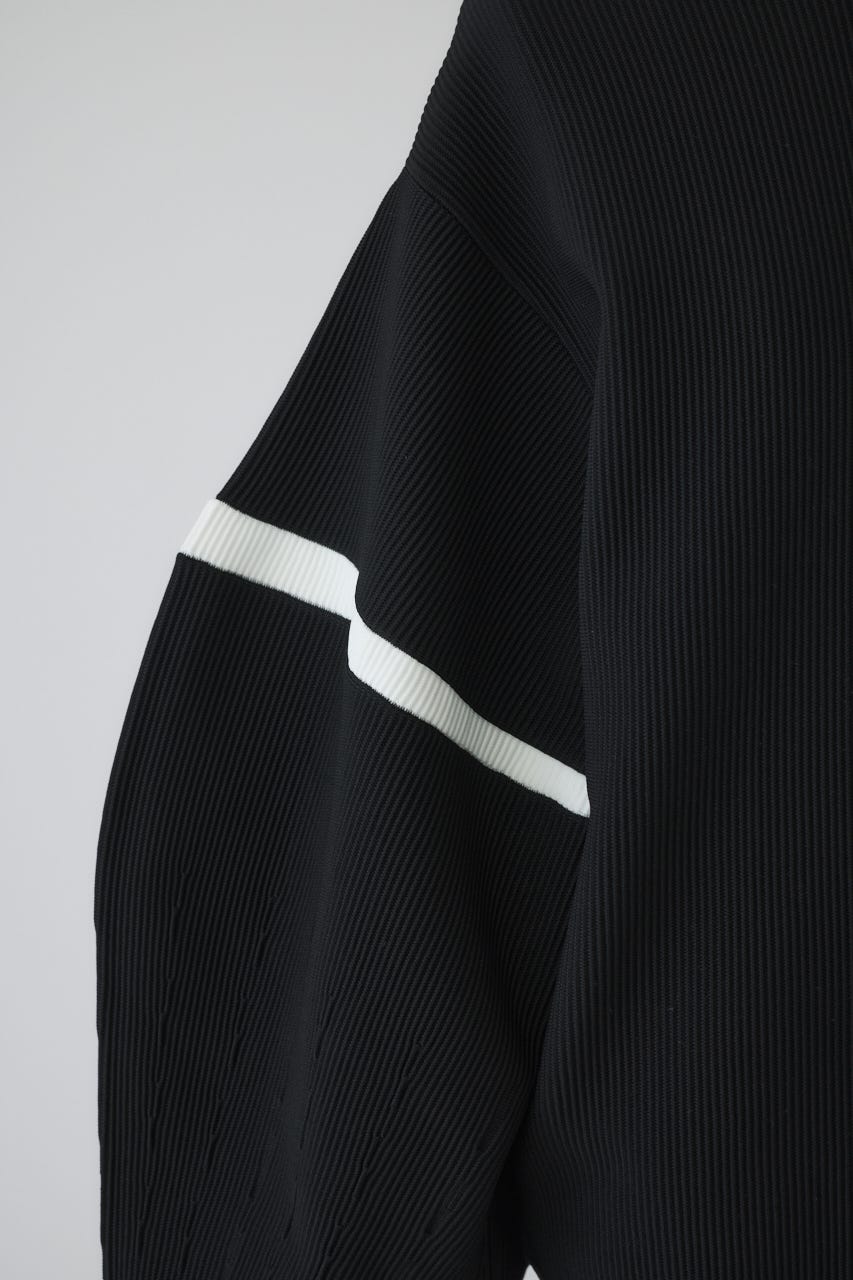 2/4- order start Volume sleeve design knit tops BLK FREE