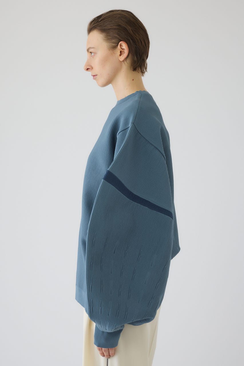 2/4- order start Volume sleeve design knit tops BLU FREE