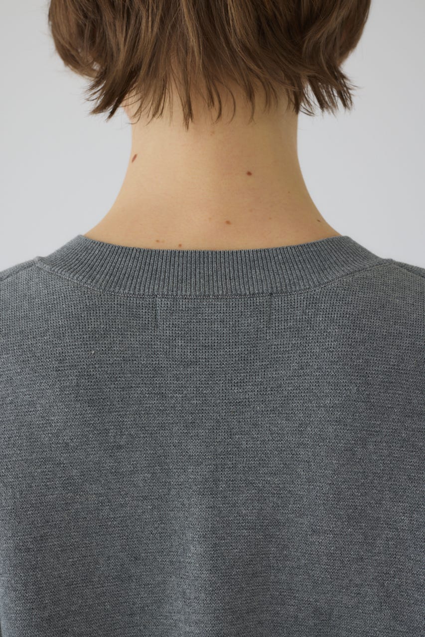 1/1- order start Side open oversized knit PO GRY FREE