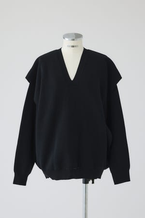 1/1- order start Side open oversized knit PO