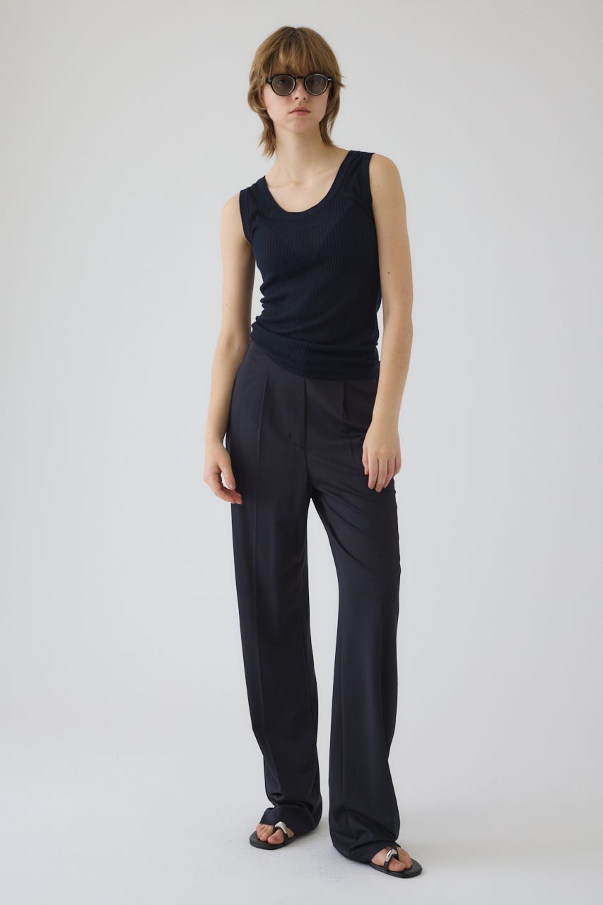 Needle knit tank top NVY FREE