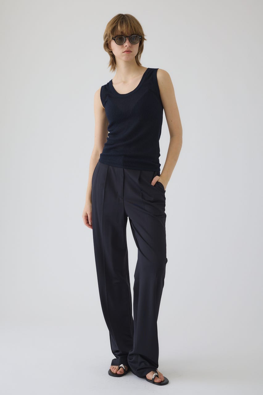 Needle knit tank top NVY FREE