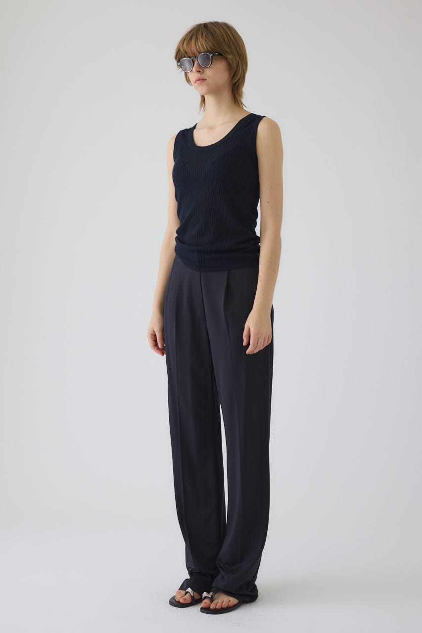 Needle knit tank top NVY FREE