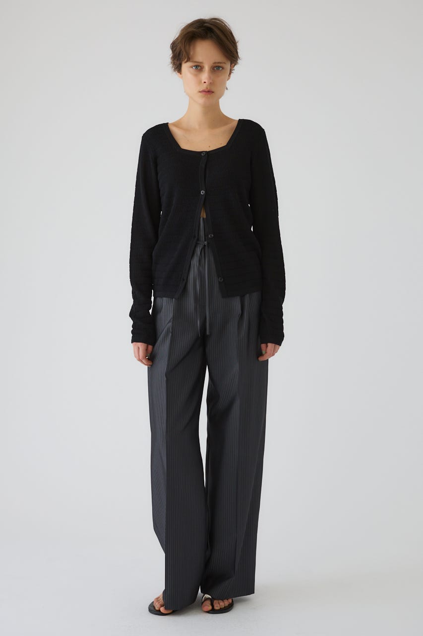 5/1- order start Tuck rib knit CD BLK FREE