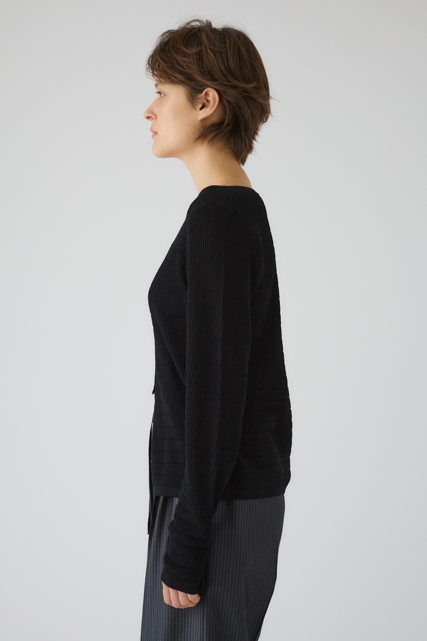 5/1- order start Tuck rib knit CD BLK FREE