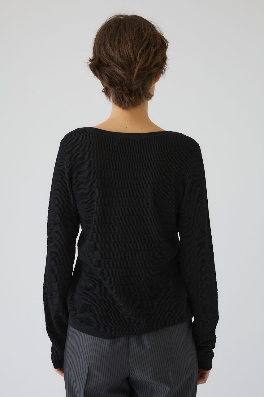 5/1- order start Tuck rib knit CD BLK FREE