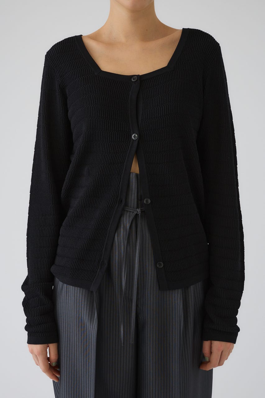 5/1- order start Tuck rib knit CD BLK FREE