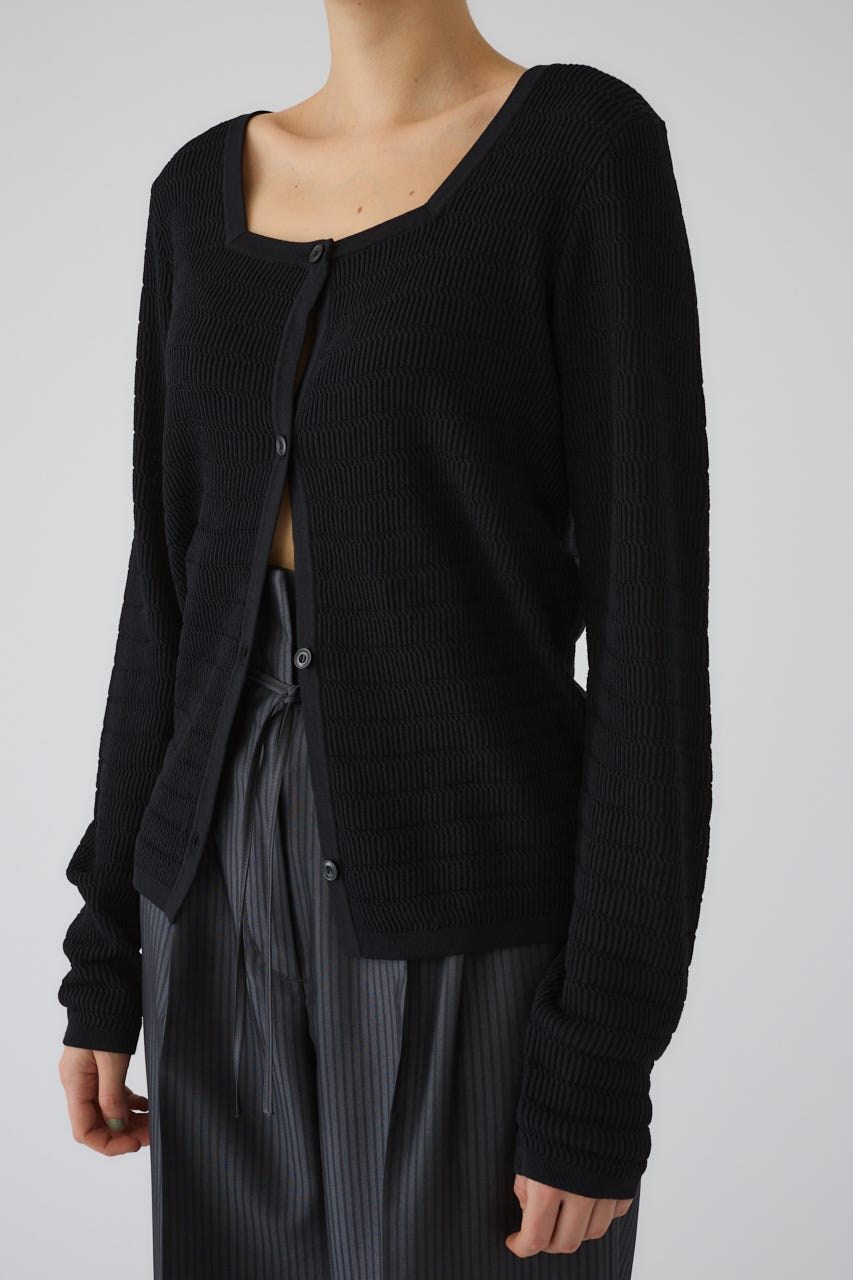 5/1- order start Tuck rib knit CD BLK FREE