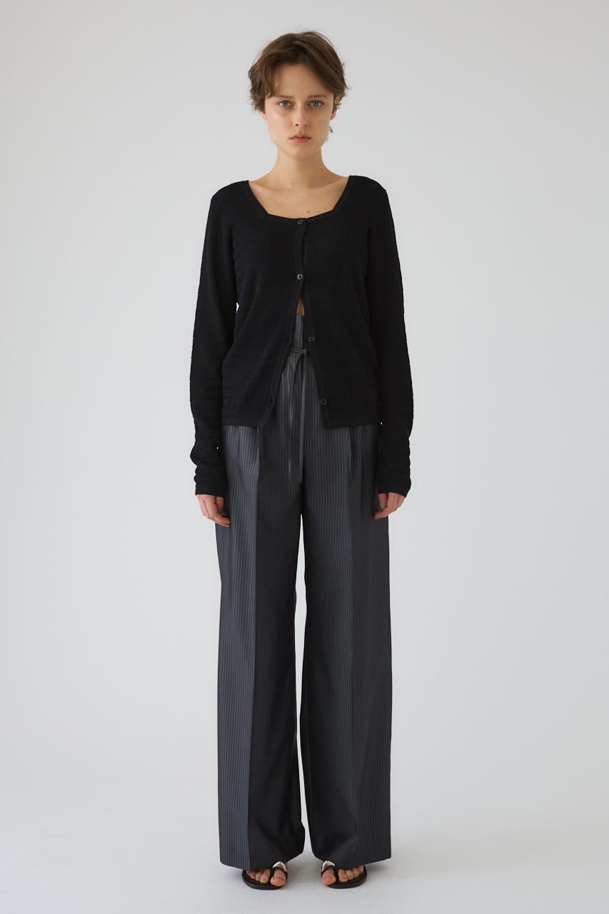 5/1- order start Tuck rib knit CD BLK FREE