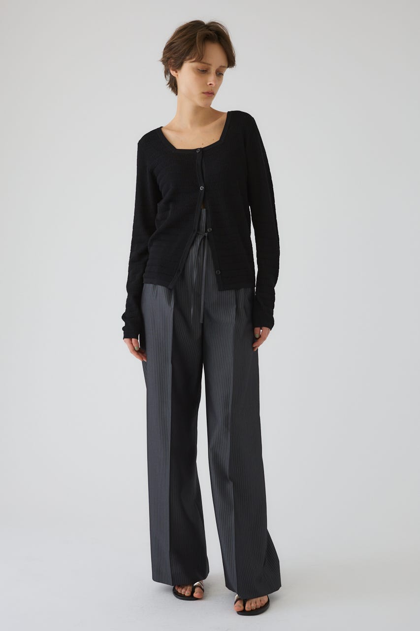 5/1- order start Tuck rib knit CD BLK FREE