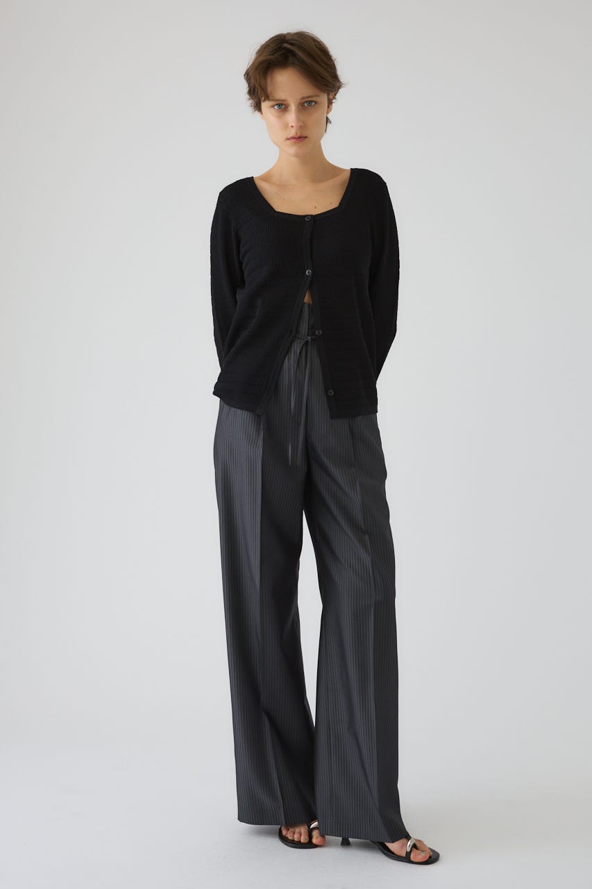 5/1- order start Tuck rib knit CD BLK FREE