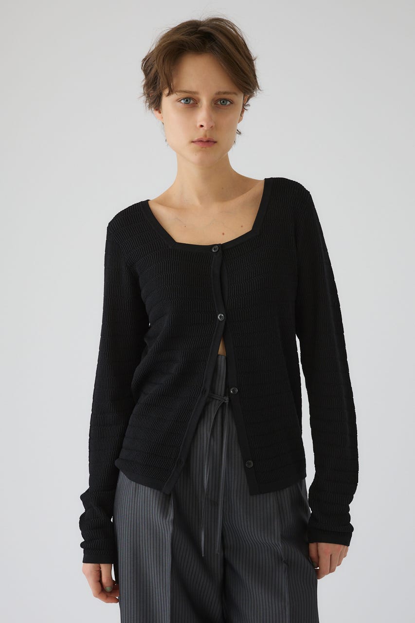 5/1- order start Tuck rib knit CD BLK FREE