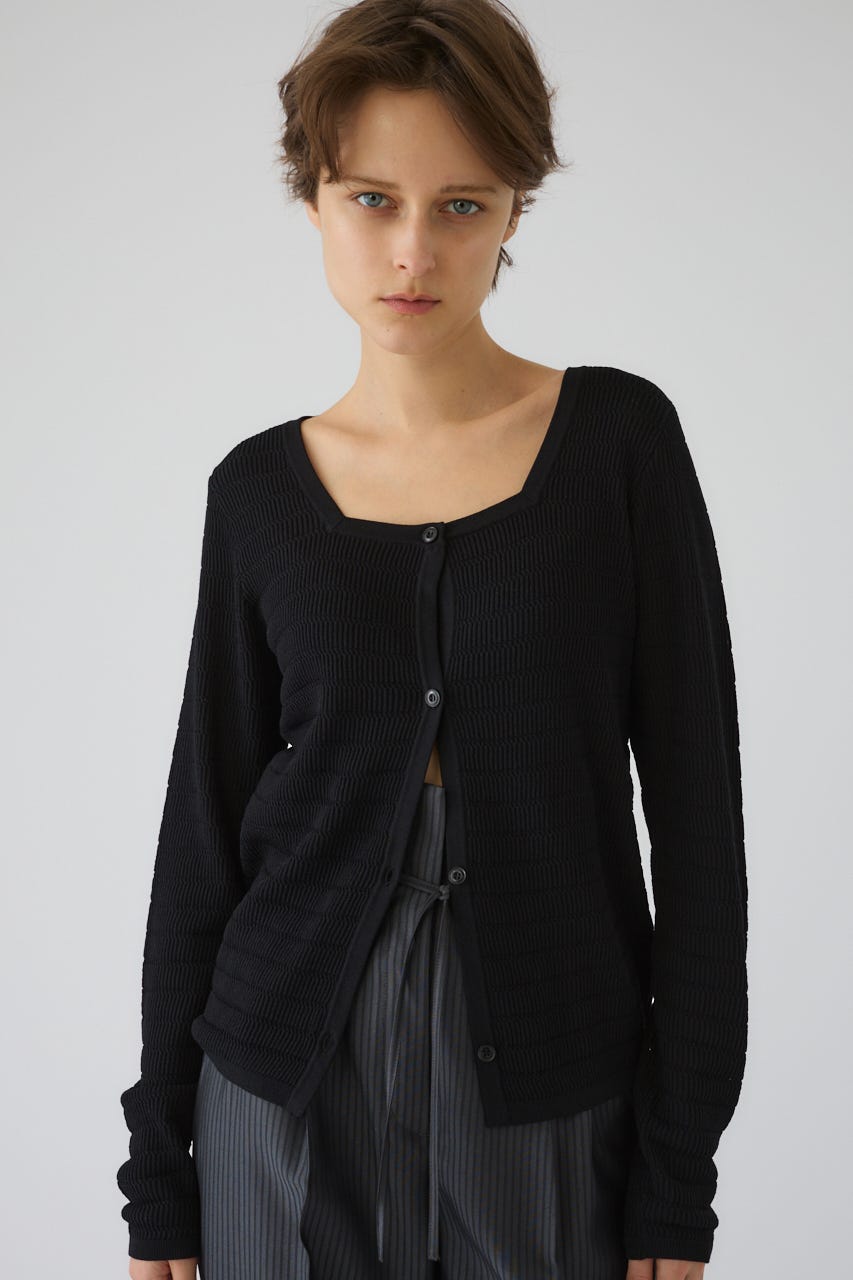 5/1- order start Tuck rib knit CD BLK FREE