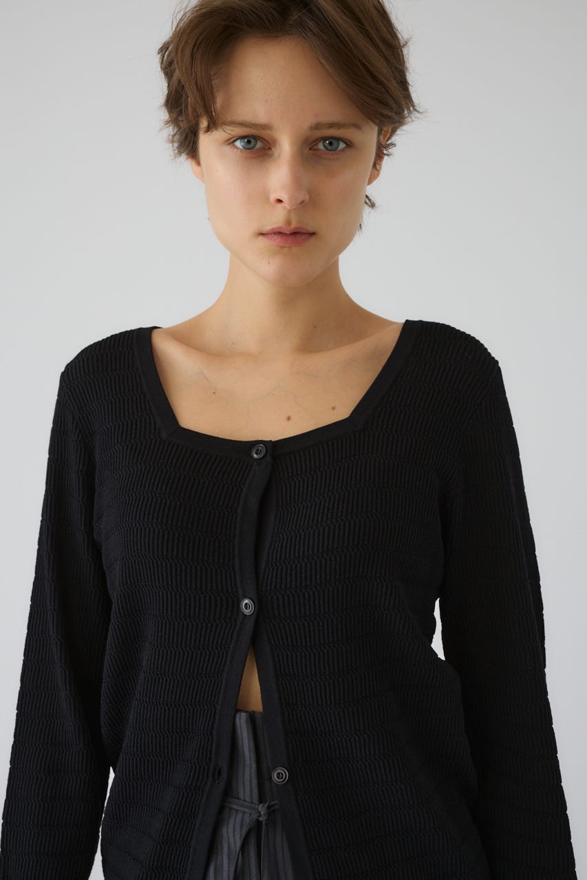 5/1- order start Tuck rib knit CD BLK FREE