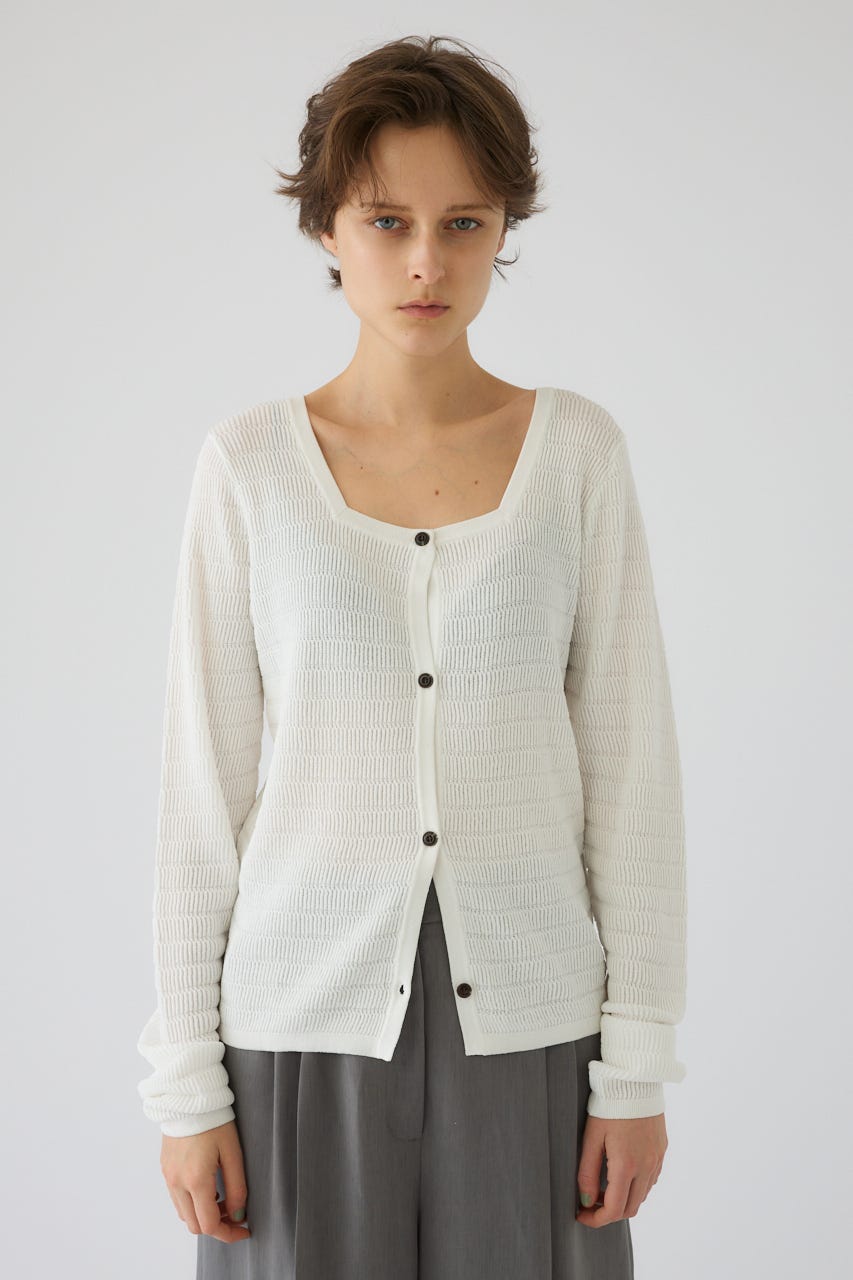 5/1- order start Tuck rib knit CD WHT FREE