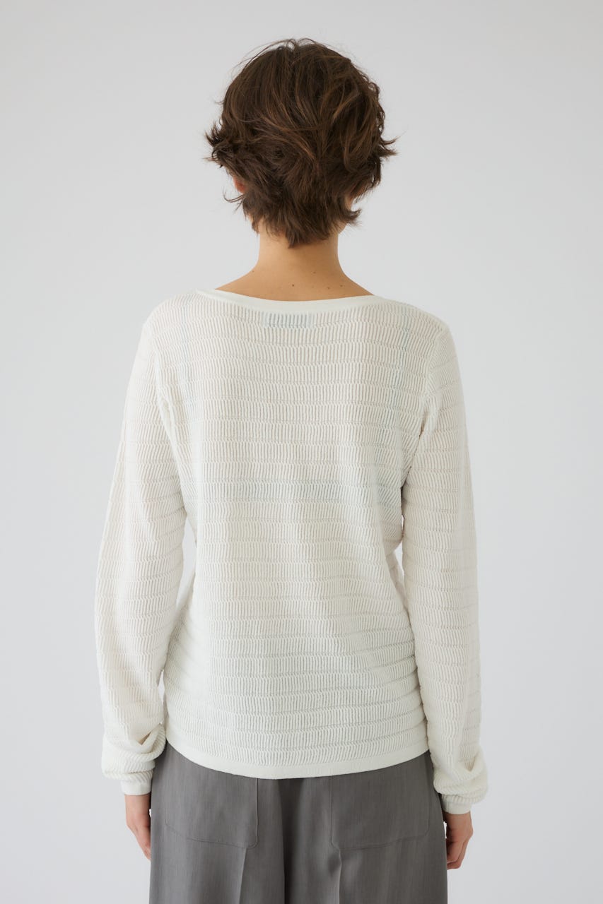 5/1- order start Tuck rib knit CD WHT FREE