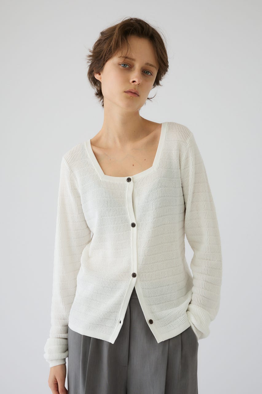 5/1- order start Tuck rib knit CD WHT FREE