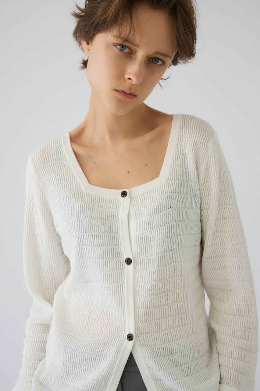 5/1- order start Tuck rib knit CD WHT FREE