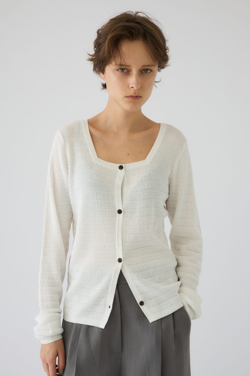 5/1- order start Tuck rib knit CD WHT FREE