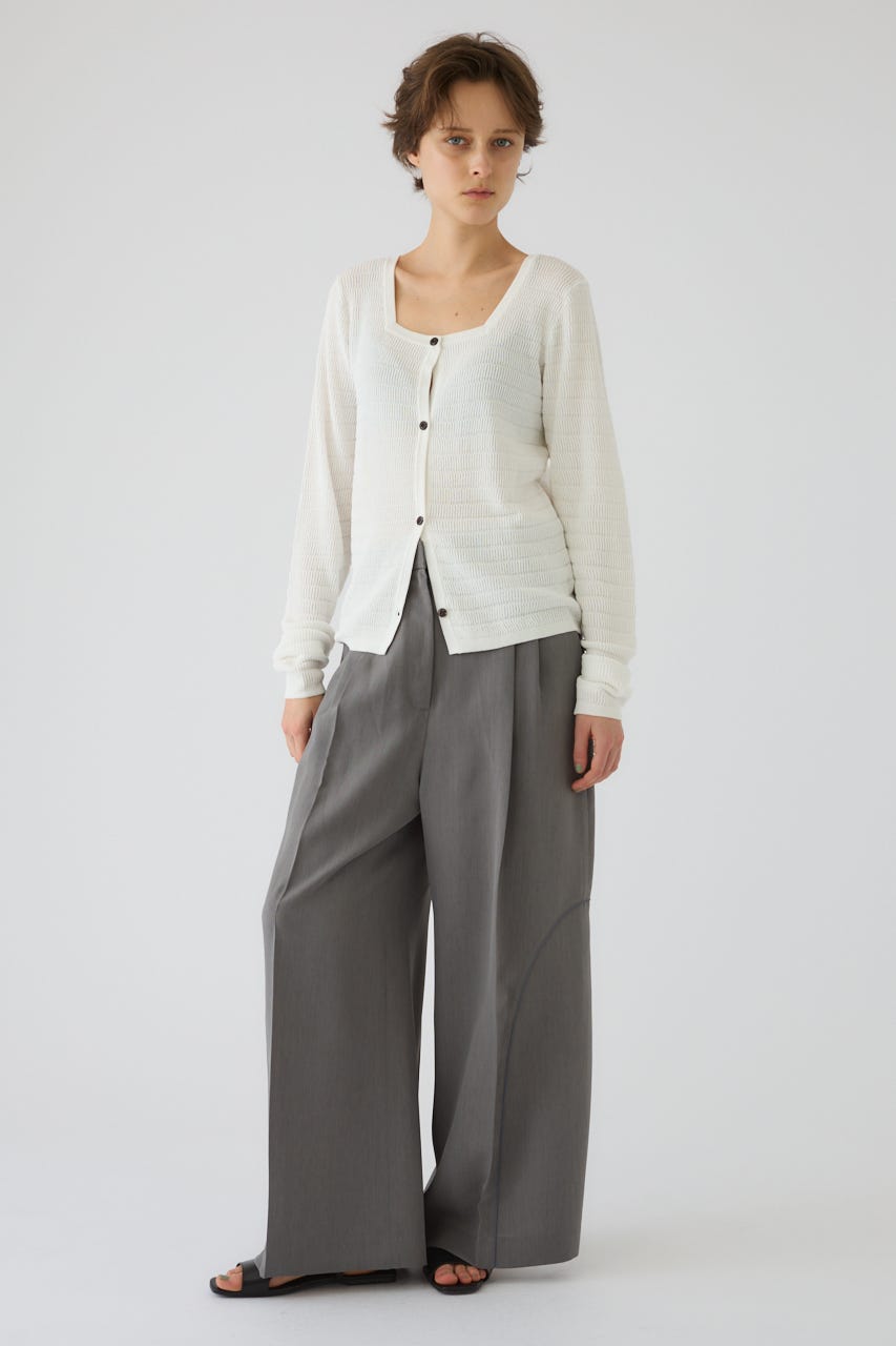 5/1- order start Tuck rib knit CD WHT FREE