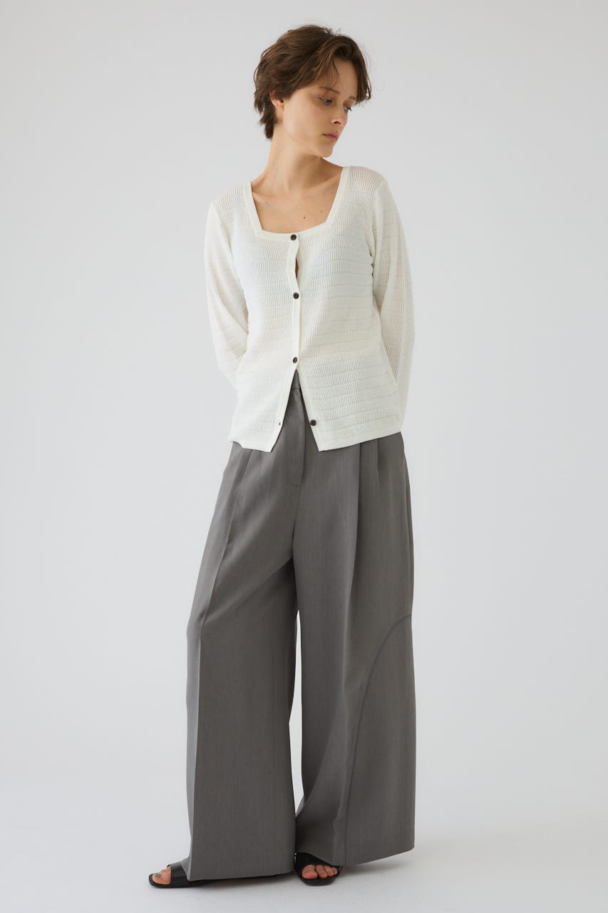 5/1- order start Tuck rib knit CD WHT FREE