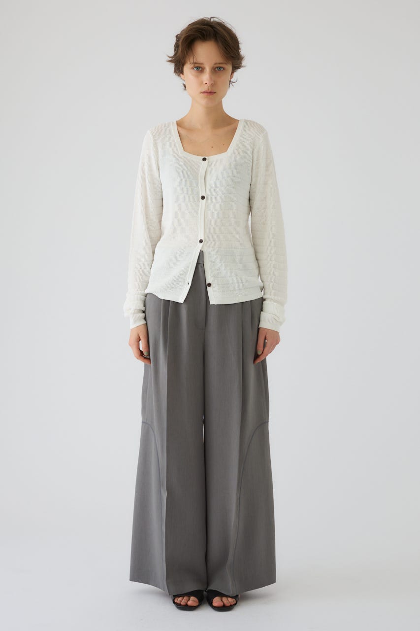 5/1- order start Tuck rib knit CD WHT FREE