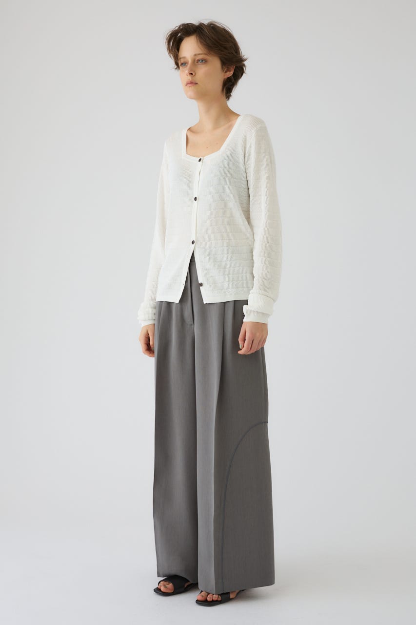 5/1- order start Tuck rib knit CD WHT FREE