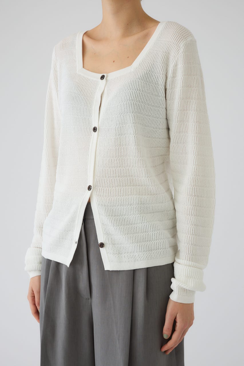 5/1- order start Tuck rib knit CD WHT FREE