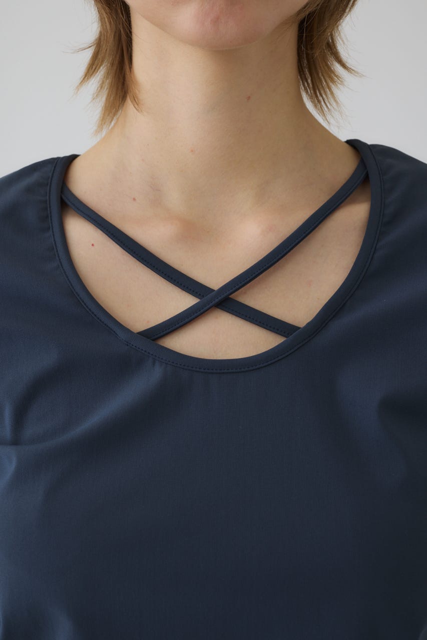 3/4 order start Cross strap skin tops GRY FREE