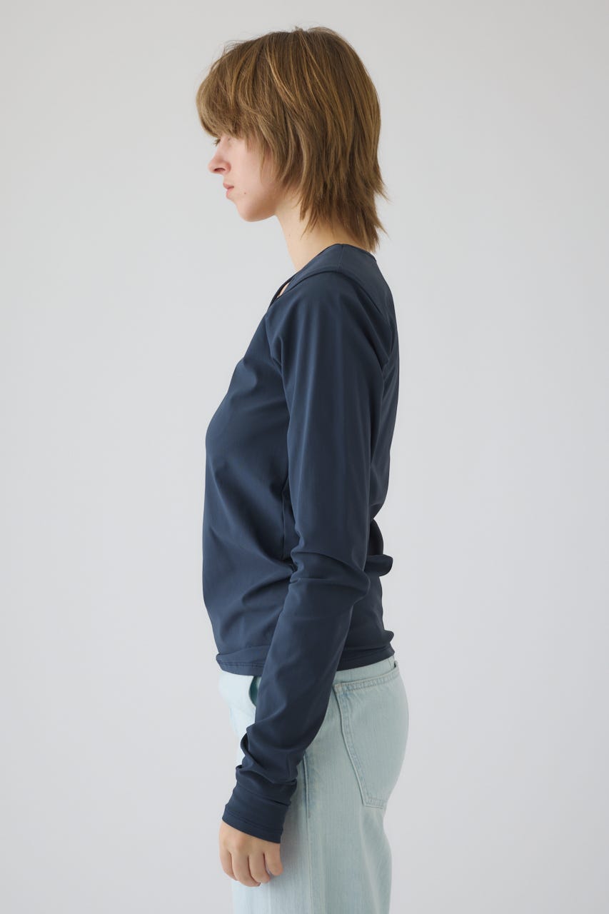 3/4 order start Cross strap skin tops GRY FREE