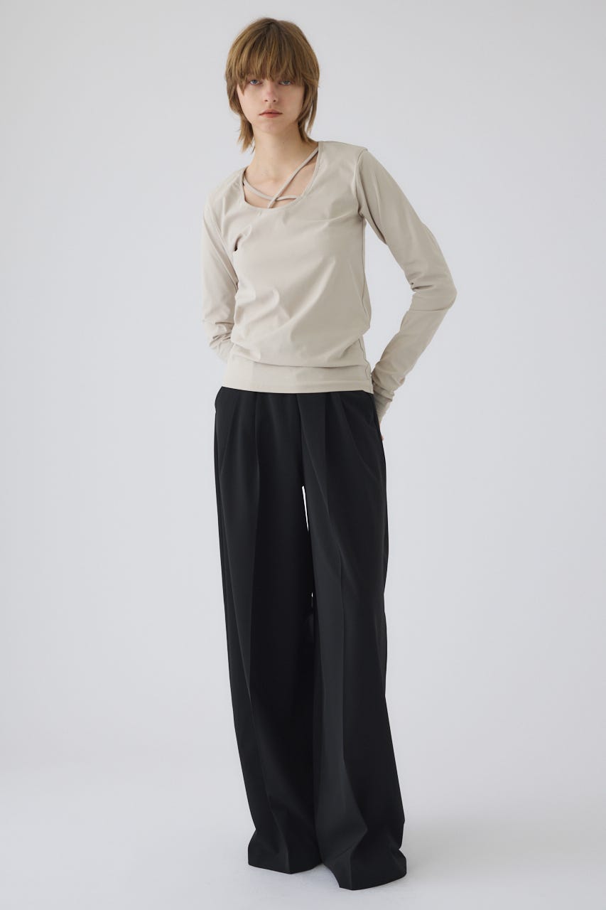 3/4 order start Cross strap skin tops L/GRY FREE