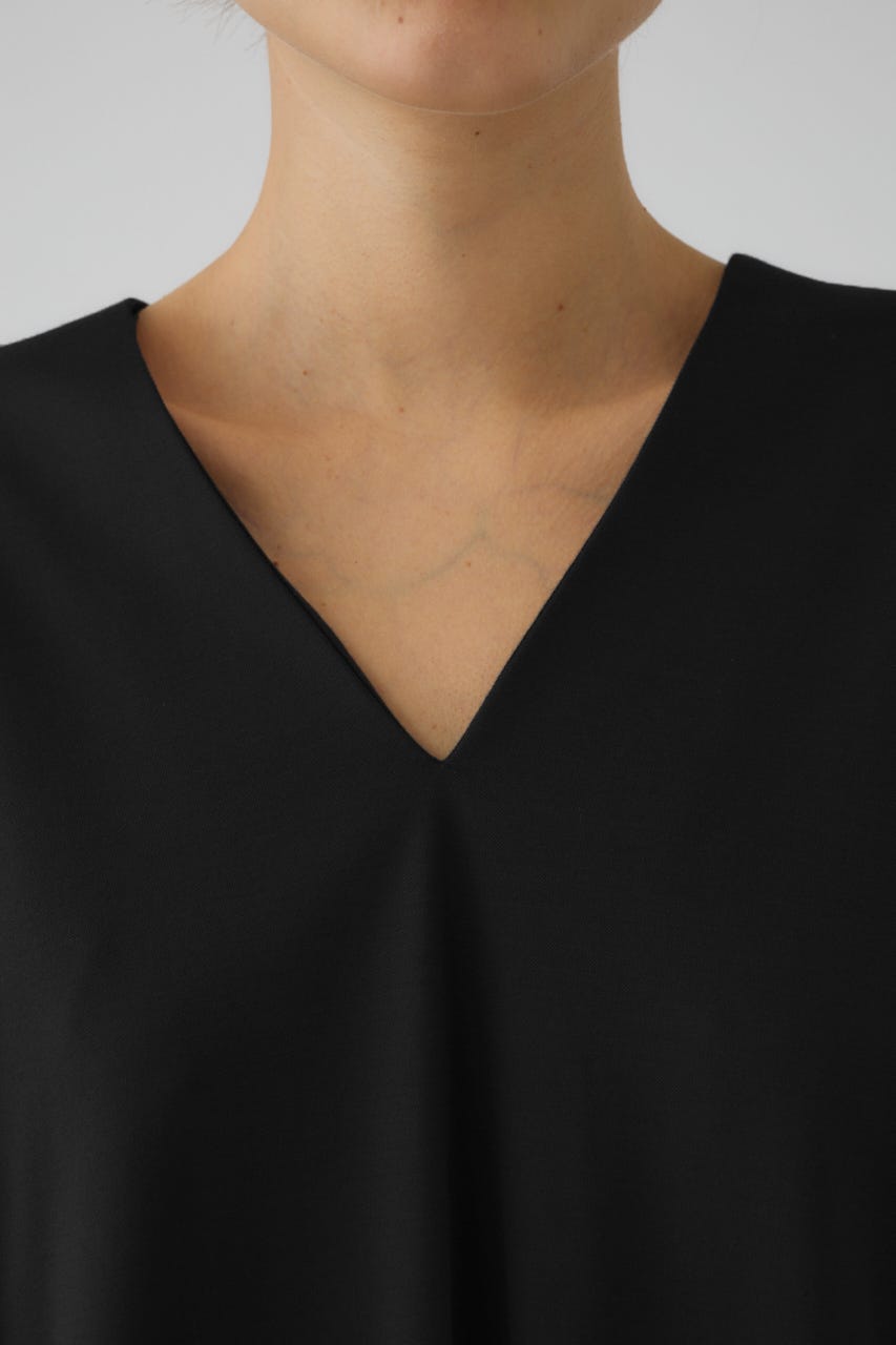 Side drawstring big T-shirts BLK FREE