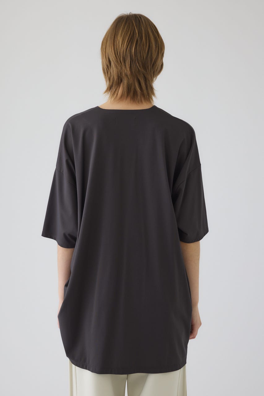 Side drawstring big T-shirts GRY FREE