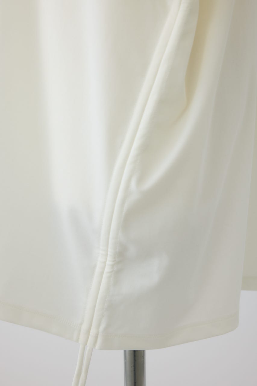 Side drawstring big T-shirts WHT FREE