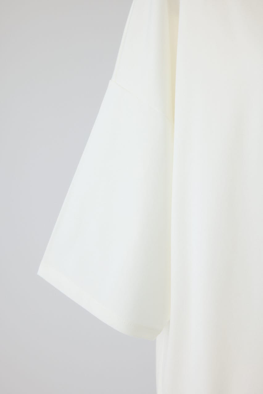 Side drawstring big T-shirts WHT FREE