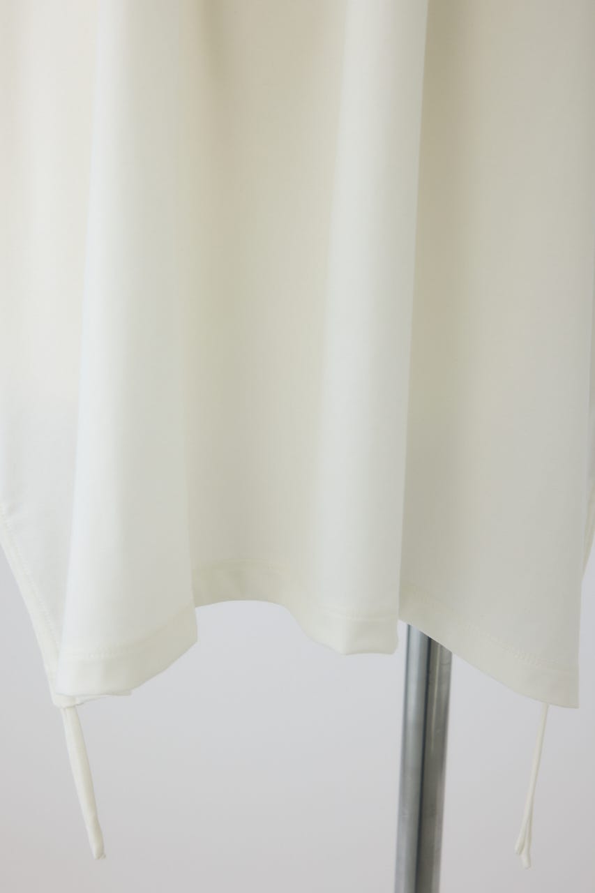 Side drawstring big T-shirts WHT FREE