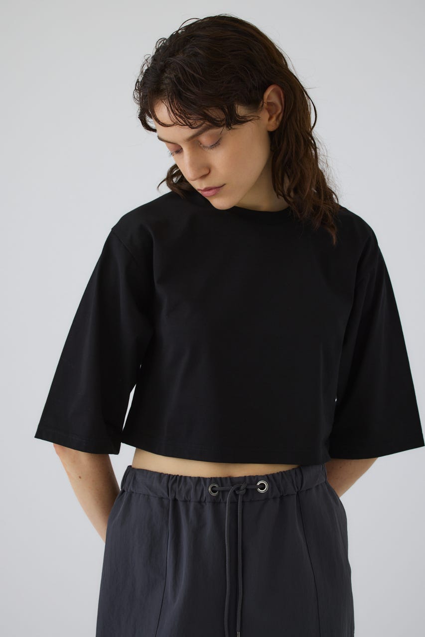 New basic short tee BLK FREE