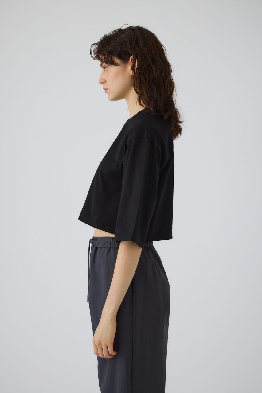 New basic short tee BLK FREE
