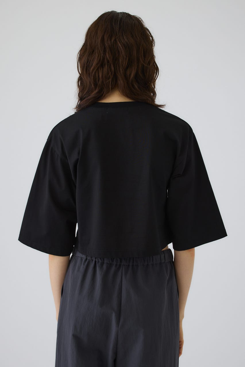 New basic short tee BLK FREE